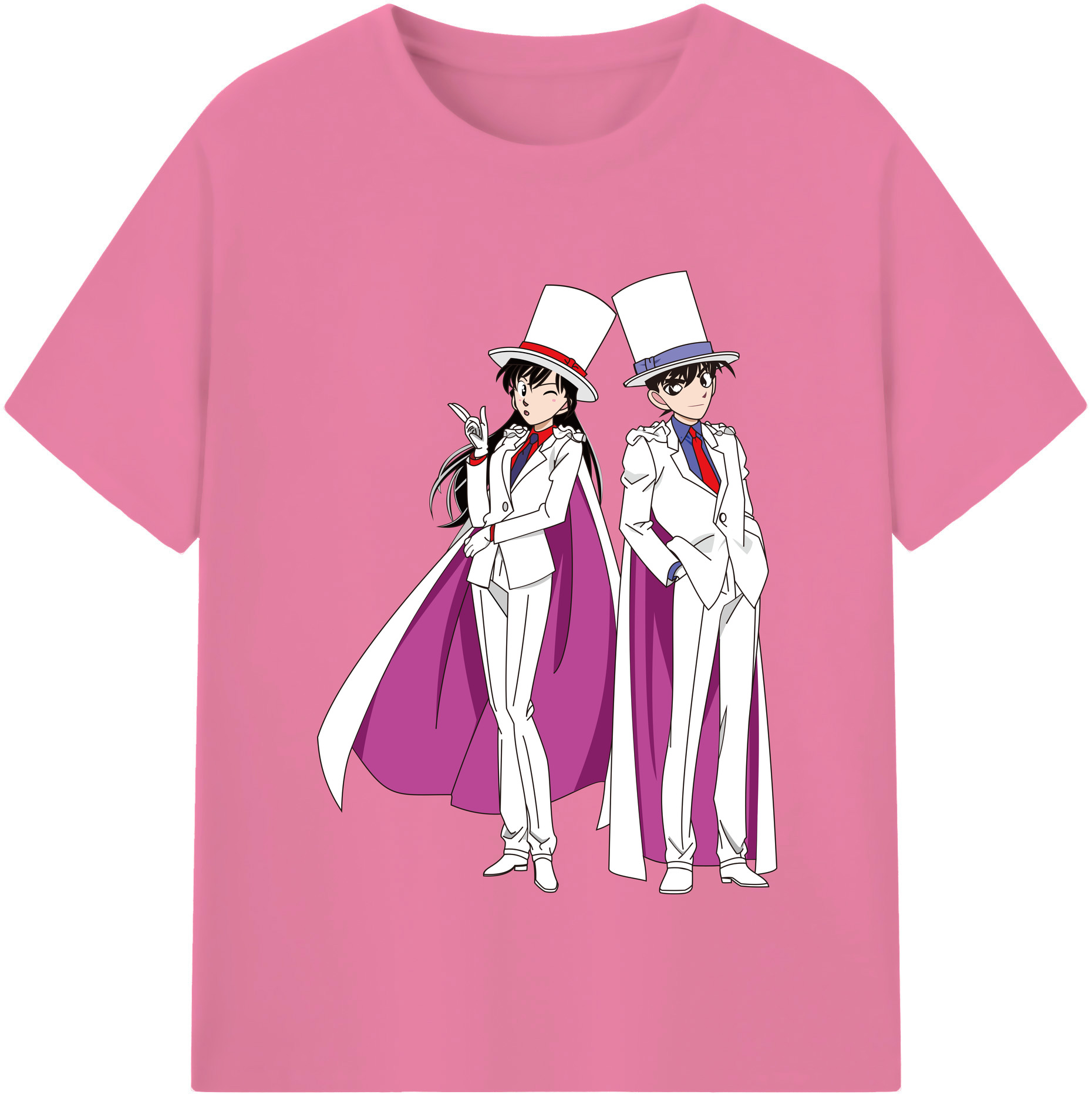 （画像用） 名探偵コナン くろば かいと Detective Conan Kuroba Kaito 綿100％半袖Tシャツ（フロントプリント）